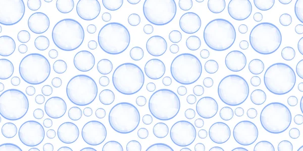Blå bubblan mönster — Stock vektor