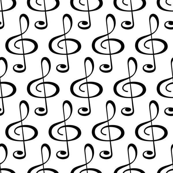Treble clef візерунком — стоковий вектор