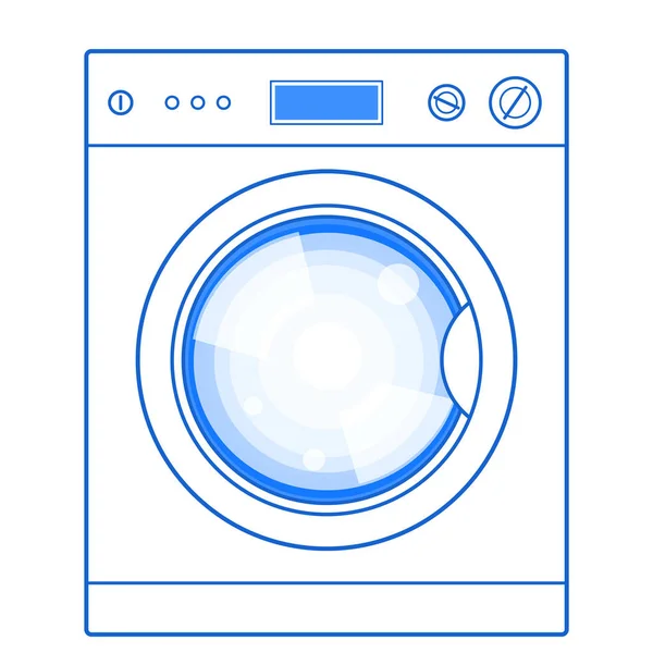 Illustratie wasmachine — Stockvector