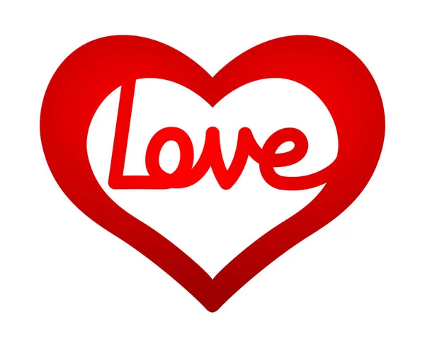 Absztrakt Valentin szív szimbólum — Stock Vector