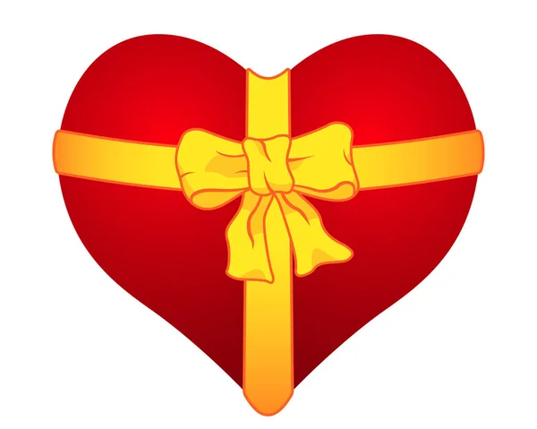 Gift heart icon — ストックベクタ