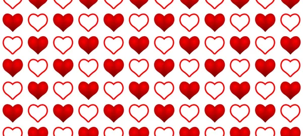 Valentijn hart symbool patroon — Stockvector