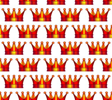 Kraliyet taçlarının dikişsiz deseni