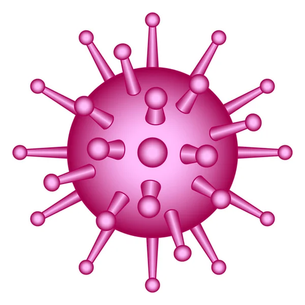 抽象的なコロナウイルスのアイコンの概念図 新コロナウイルス2019 Ncov — ストックベクタ