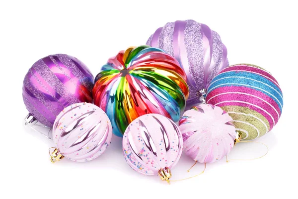 Christmas balls on white — Stock Photo, Image