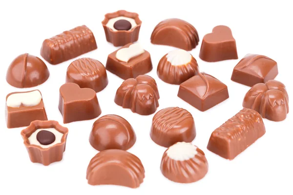 Chocolate en blanco — Foto de Stock