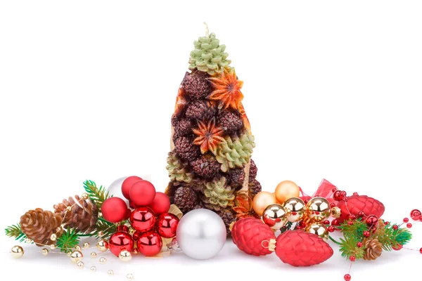 Christmas decoration on white — Stock Photo, Image