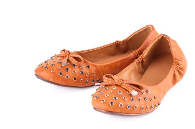 Beyaz şık ayakkabıları