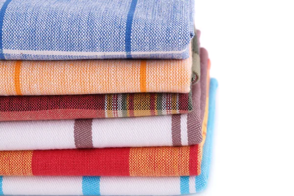 Kitchen towels stack — Stock Photo, Image
