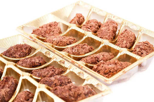 Chocolate em caixas — Fotografia de Stock