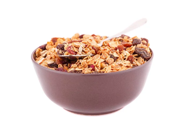 Muesli in de kom — Stockfoto