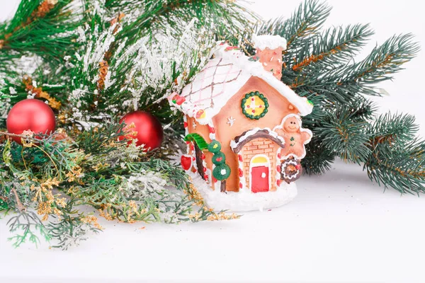 Noel dekorasyonu yakın fotoğrafı — Stok fotoğraf
