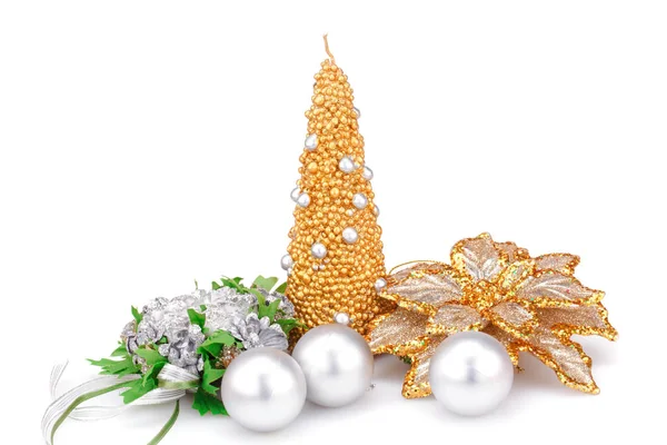 Christmas decoration on white — Stock Photo, Image