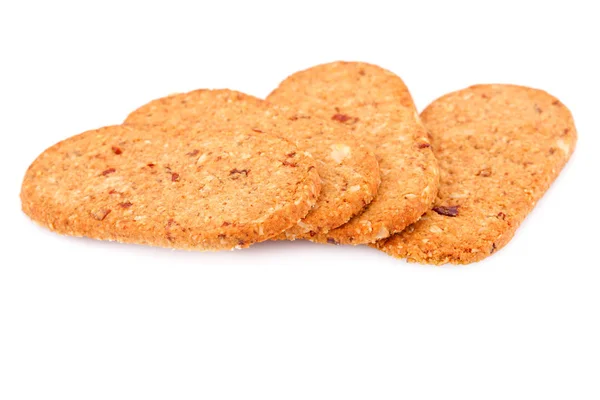 Cookies på vit — Stockfoto