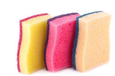 beyaz üzerine sünger