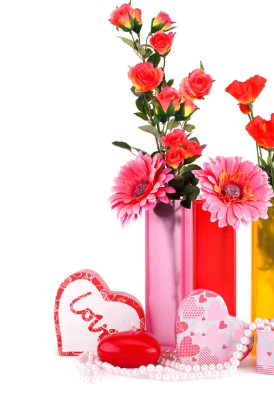 Aftelkalender voor Valentijnsdag samenstelling — Stockfoto