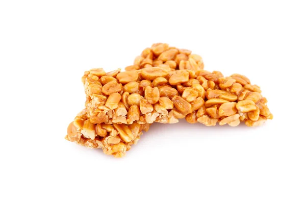 Barras de amendoim em branco — Fotografia de Stock
