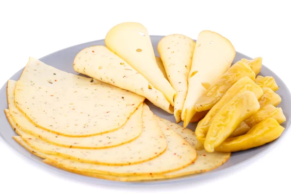 Aperitivo de queso y pimienta — Foto de Stock