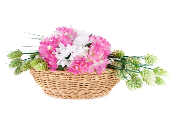 Flores em Basket — Fotografia de Stock