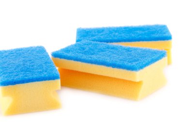 beyaz üzerine sünger