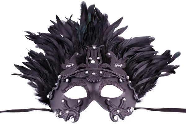Máscara de carnaval em branco — Fotografia de Stock