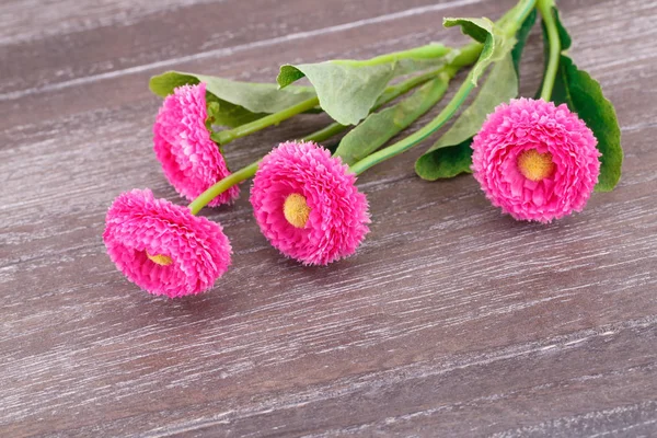 Flores de tecido rosa — Fotografia de Stock