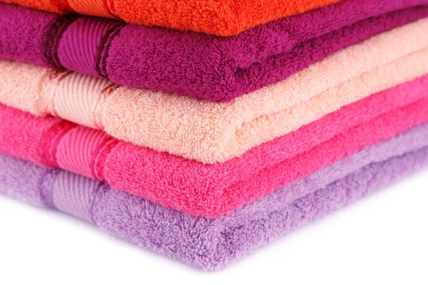 Colorful towels stack — Stock Photo, Image