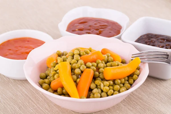 Verduras y salsas — Foto de Stock