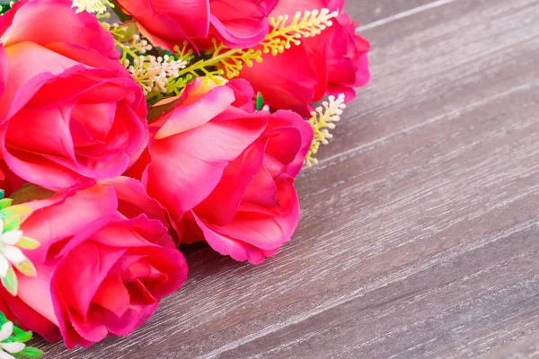 Rosas de tela roja —  Fotos de Stock