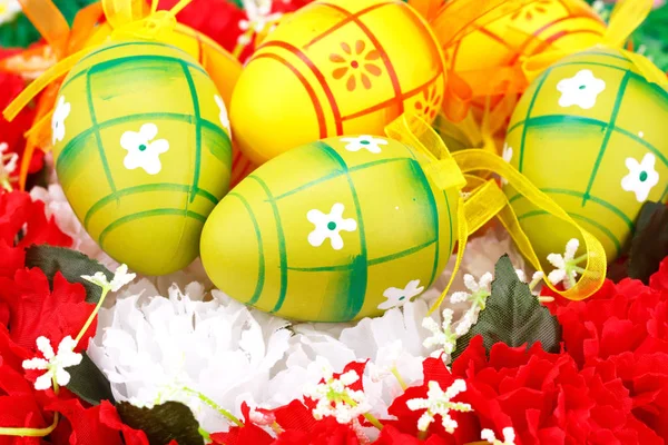 Velikonoční zdobení vajec — Stock fotografie