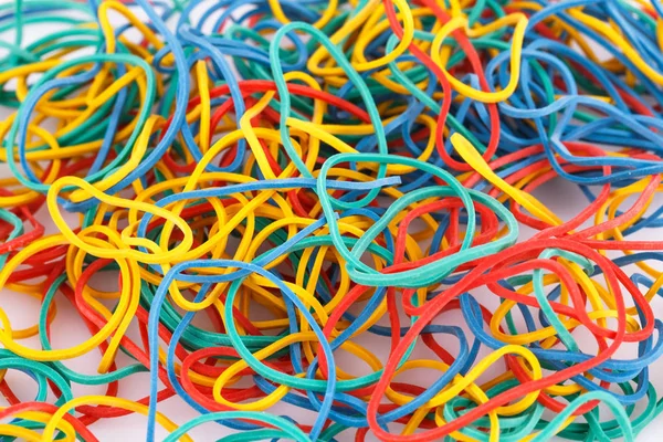 Colorful rubber bands — Stock Photo, Image