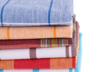 Mutfak havlu yığını