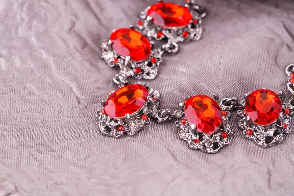 Necklace with stones — Stock Photo, Image