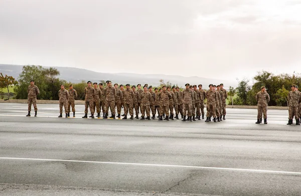 Dia de juramento no exército de Chipre — Fotografia de Stock