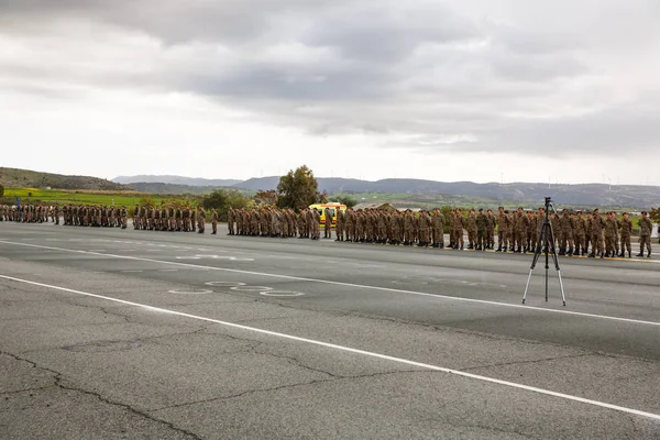 Dia de juramento no exército de Chipre — Fotografia de Stock