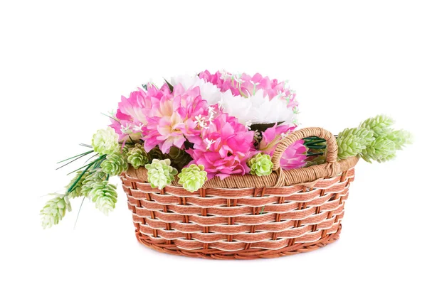 Flores em Basket — Fotografia de Stock