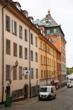 Stockholm 'deki eski bir kasaba.
