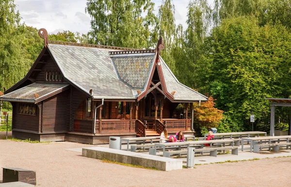 Traditionele oude huis in Oslo — Stockfoto