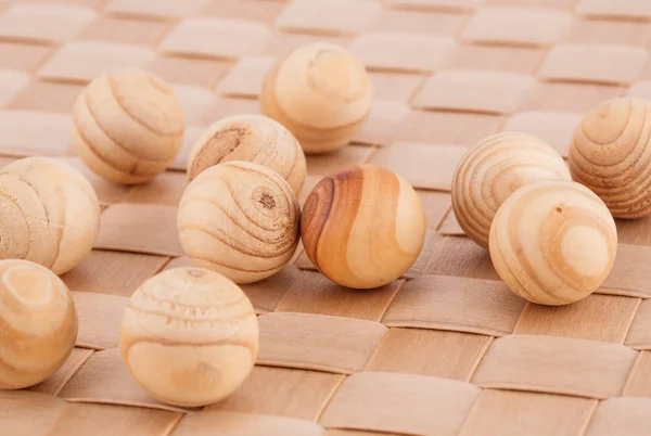 Bolas de madera — Foto de Stock