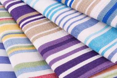 Renkli mutfak havlu portre resim.