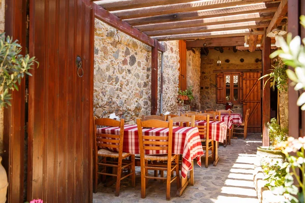 Taverna Het Oude Dorp Van Kakopetria Cyprus — Stockfoto