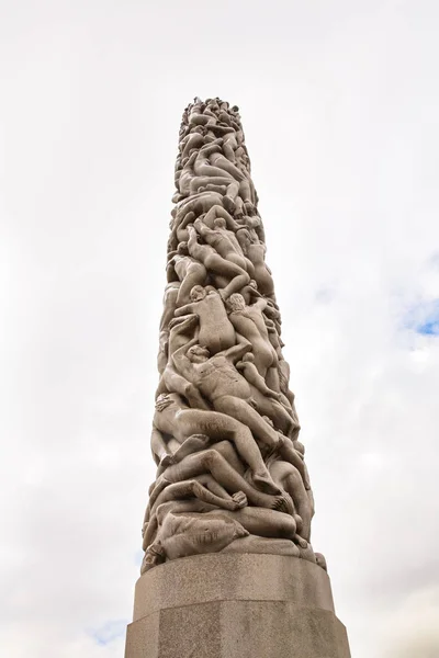 Oslo Noruega Agosto 2014 Estatuas Humanas Gustav Vigeland Frogner Park —  Fotos de Stock