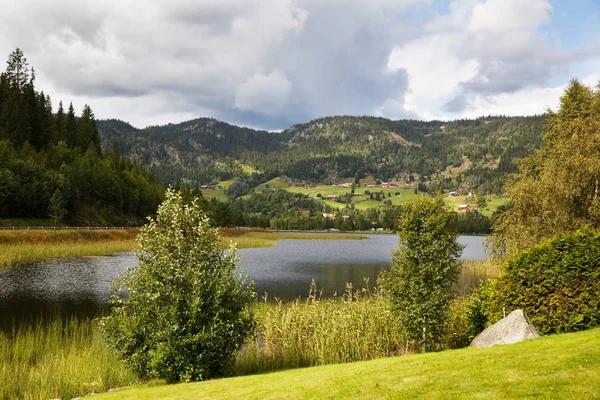 Dorf in Norwegen — Stockfoto