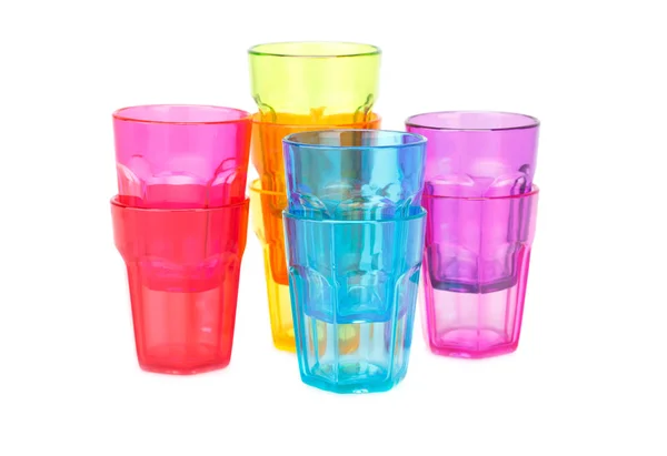 Plastic glasses — Stock Photo, Image