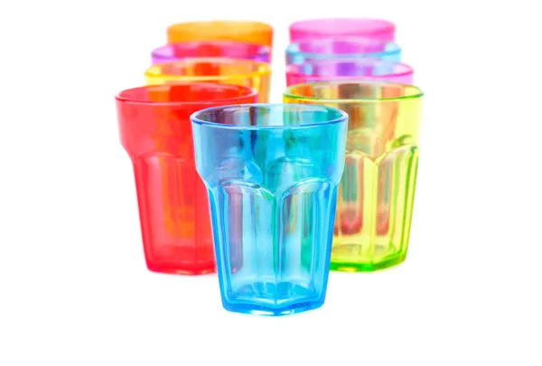 Plastic glasses — Stock Photo, Image