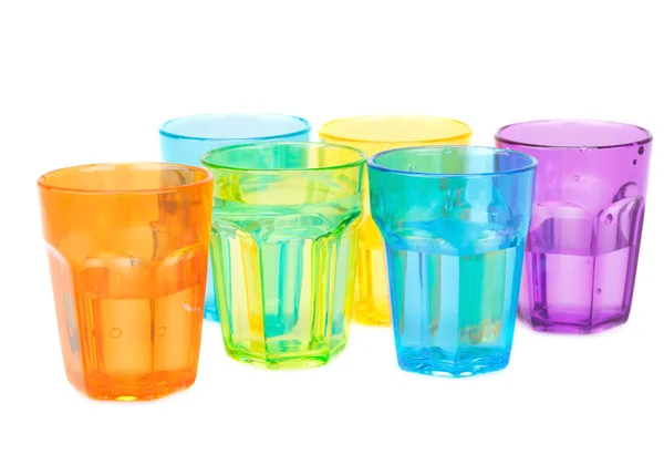 Plastic glasses — Stock Photo, Image