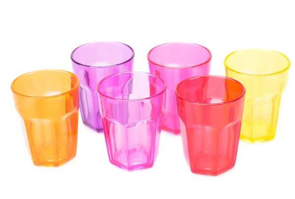 Plastic glasses — Stock Photo, Image