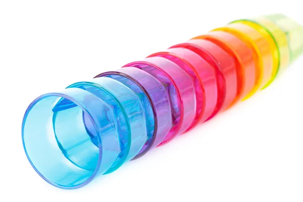 Plastic glasses — Stock Photo, Image