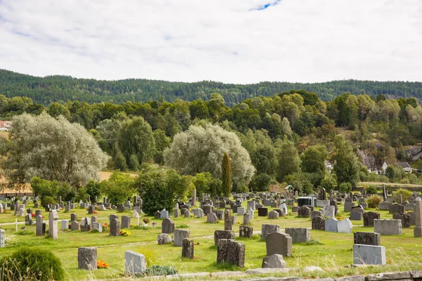 Cemitério na Noruega — Fotografia de Stock