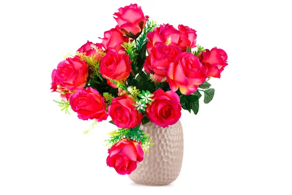 Розы в вазе — стоковое фото